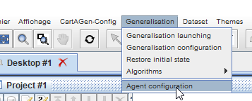 AGENT configuration menu