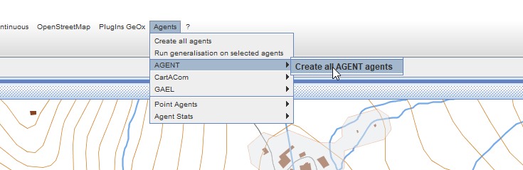 create AGENT agents from geographic features