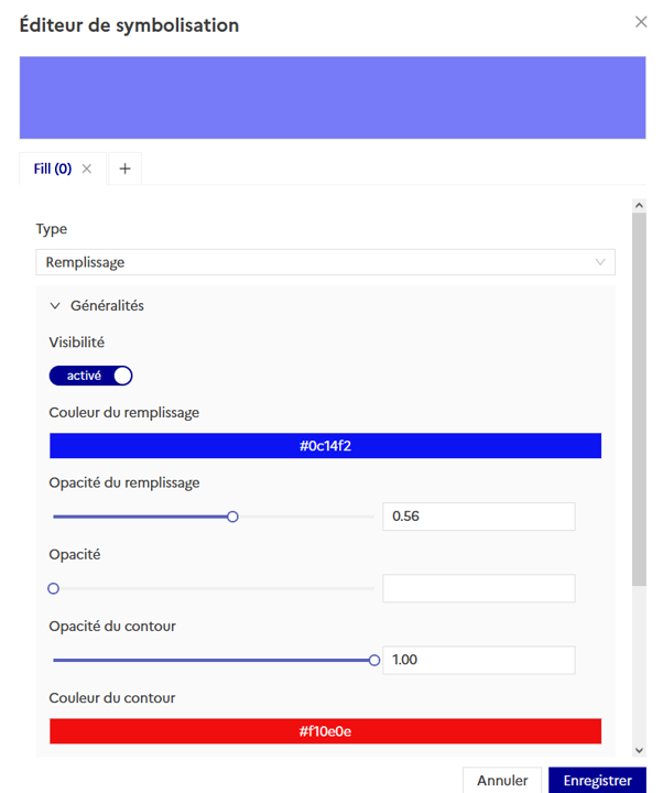 Éditeur de symbolisation