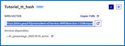 Localisation de l’URL à copier dans l’interface de cartes.gouv.fr