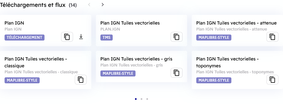 Image détaillant la partie téléchargements et flux