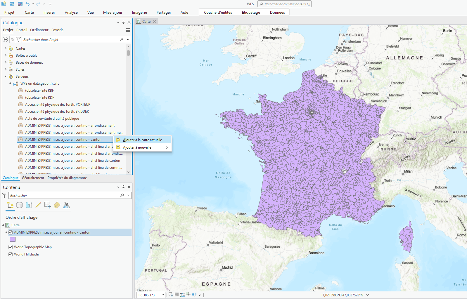 Ajout ADMINEXPRESS - WFS
