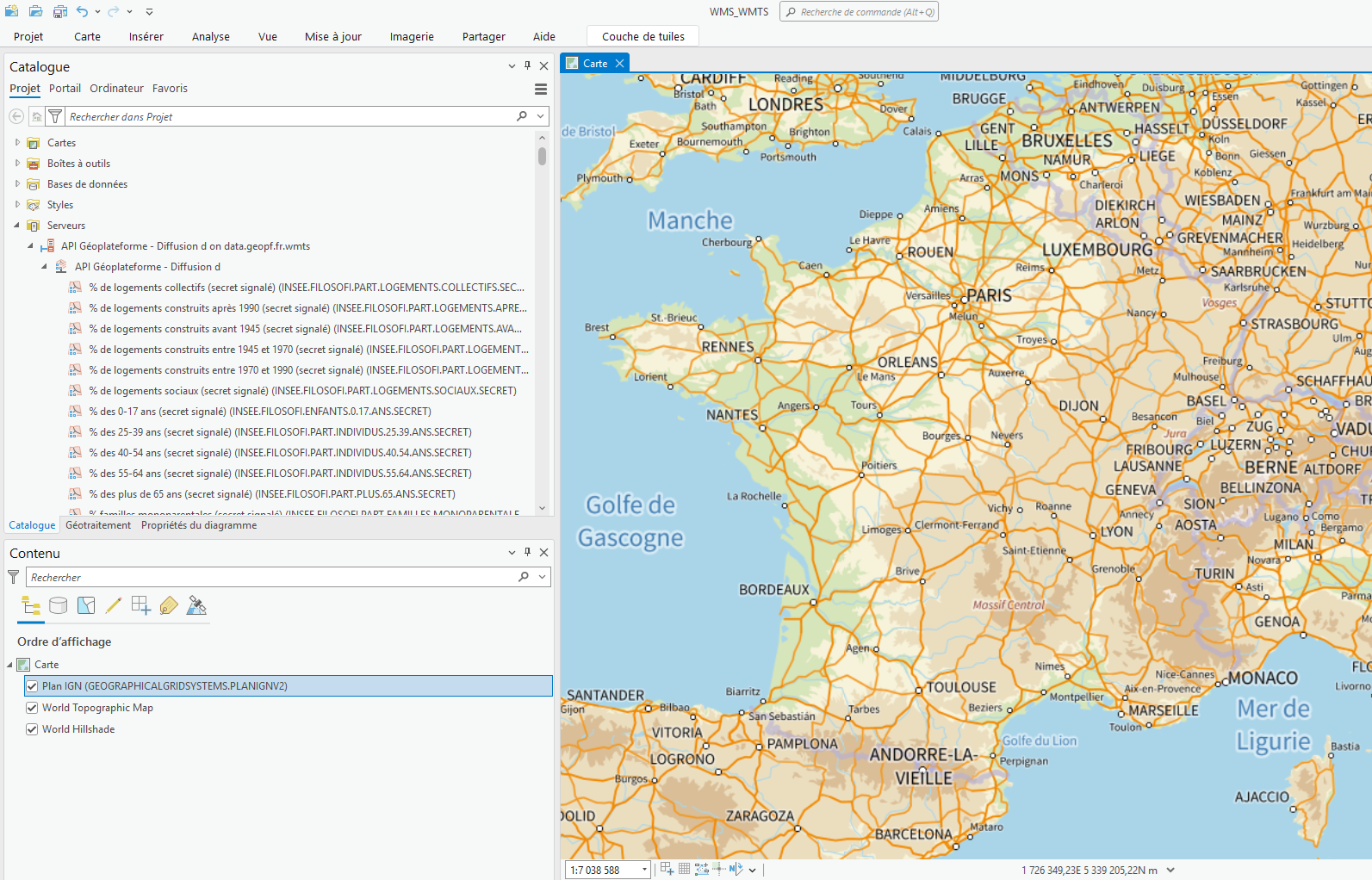 Ajout Plan IGN v2 - WMTS