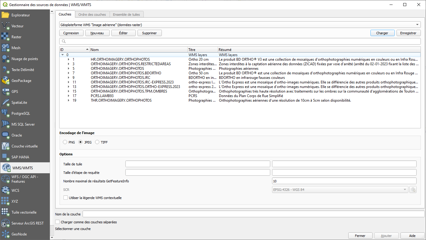 Géoplateforme WMS-Raster "Image aérienne"