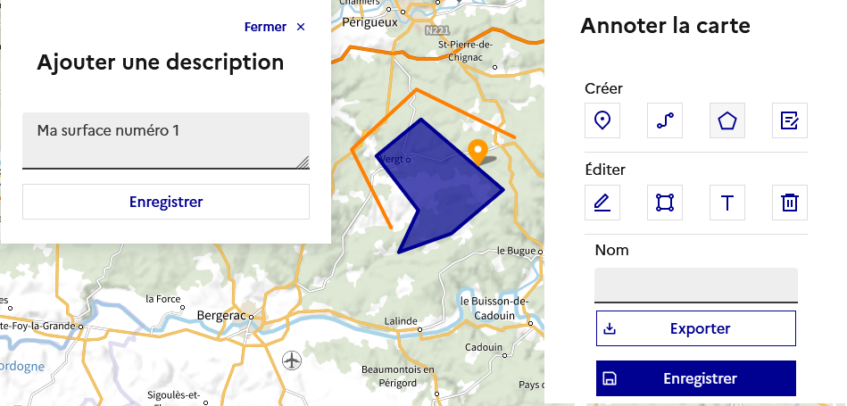 Image décrivant comment finaliser la création de la surface