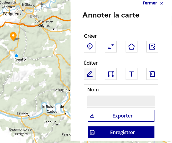 Image décrivant comment modifier la géométrie d’un point