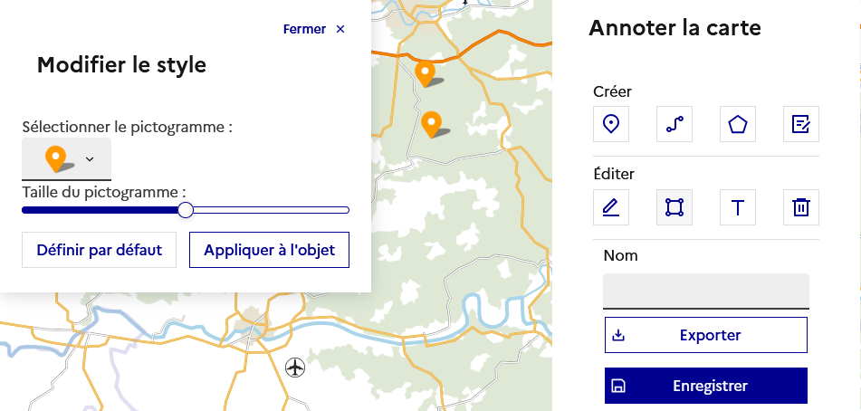 Image décrivant comment modifier l’apparence d’un point
