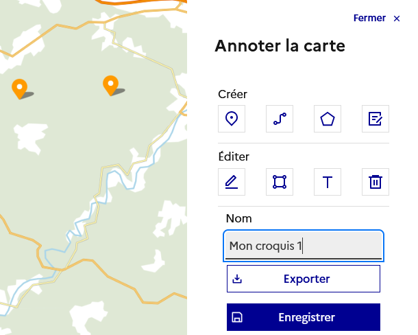 Image décrivant comment enregistrer son croquis