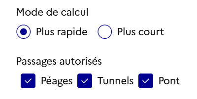 Image décrivant comment paramétrer des options