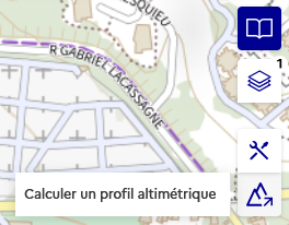 Image décrivant l’icône de l’outil profil altimétrique