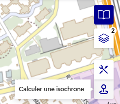 Image décrivant l’icône de l’outil isochrone