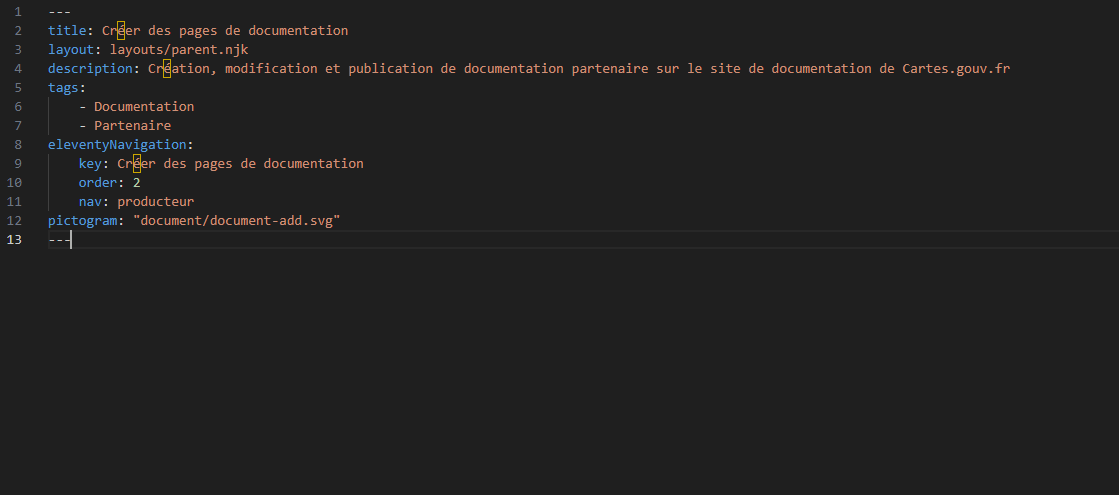 Image décrivant l’en-tête du fichier de la page index