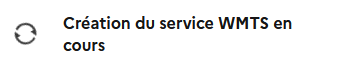 Image décrivant la publication en cours du service