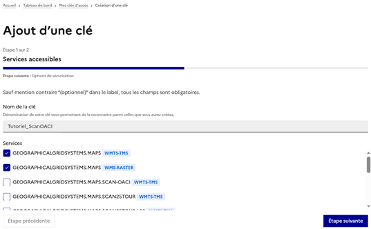 Services accessibles