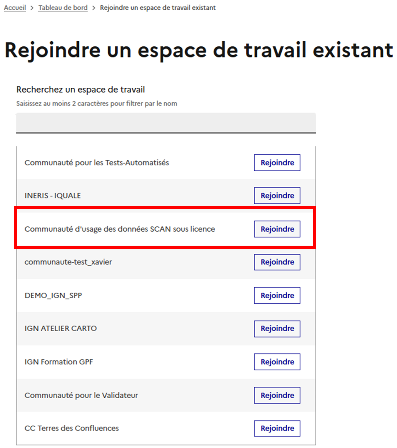 Rejoindre la communauté