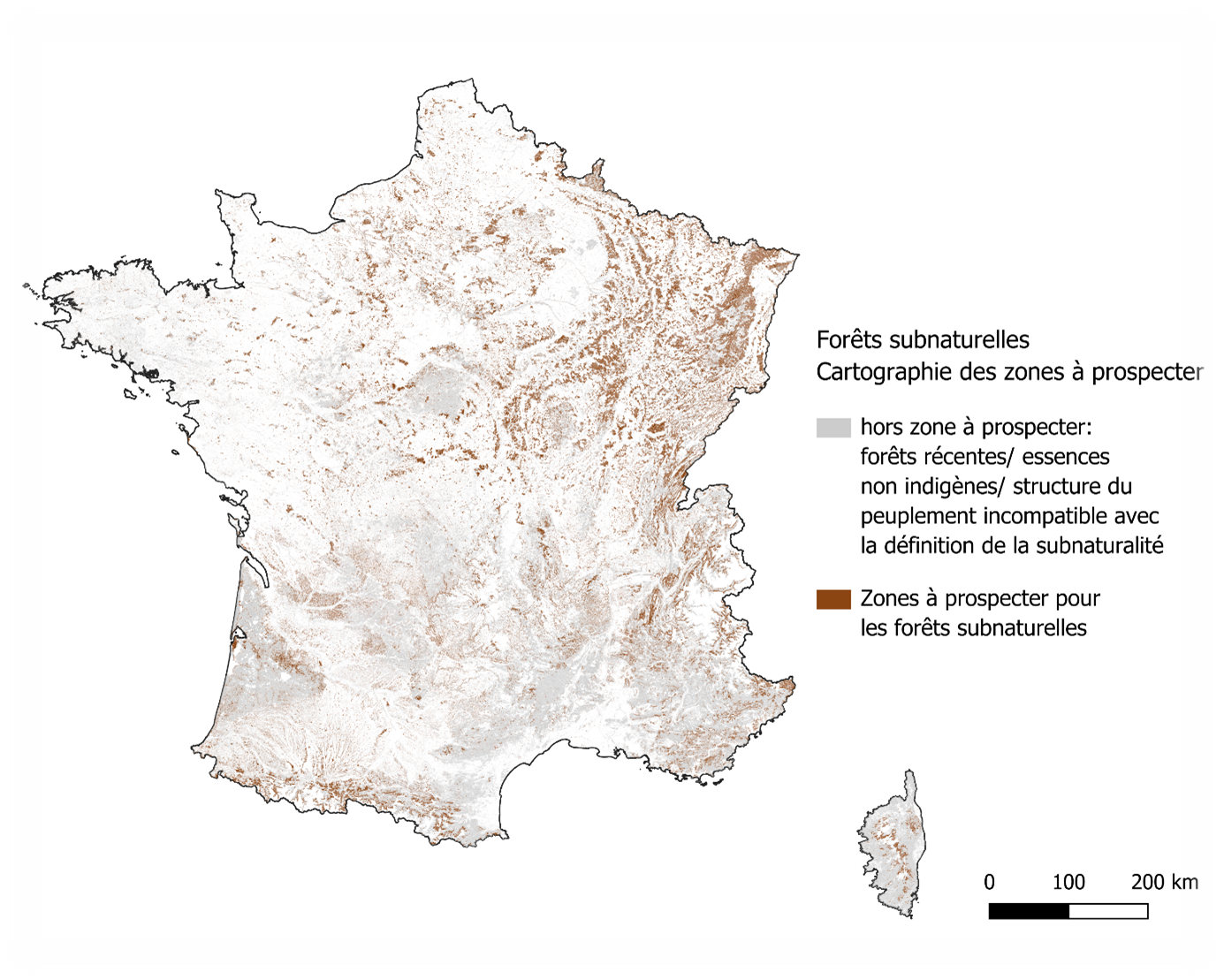 Cartographie des zones à prospecter