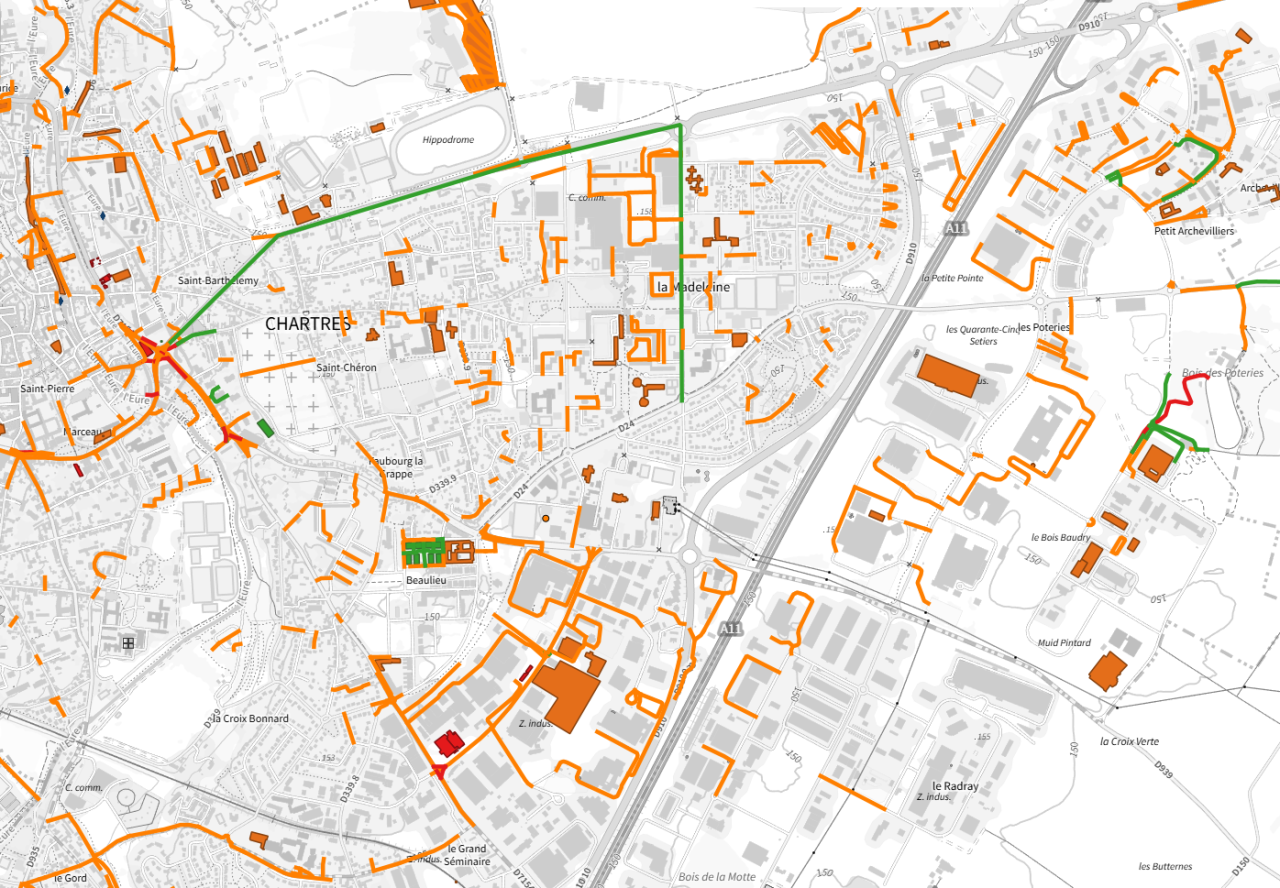 BD TOPO® Différentiel